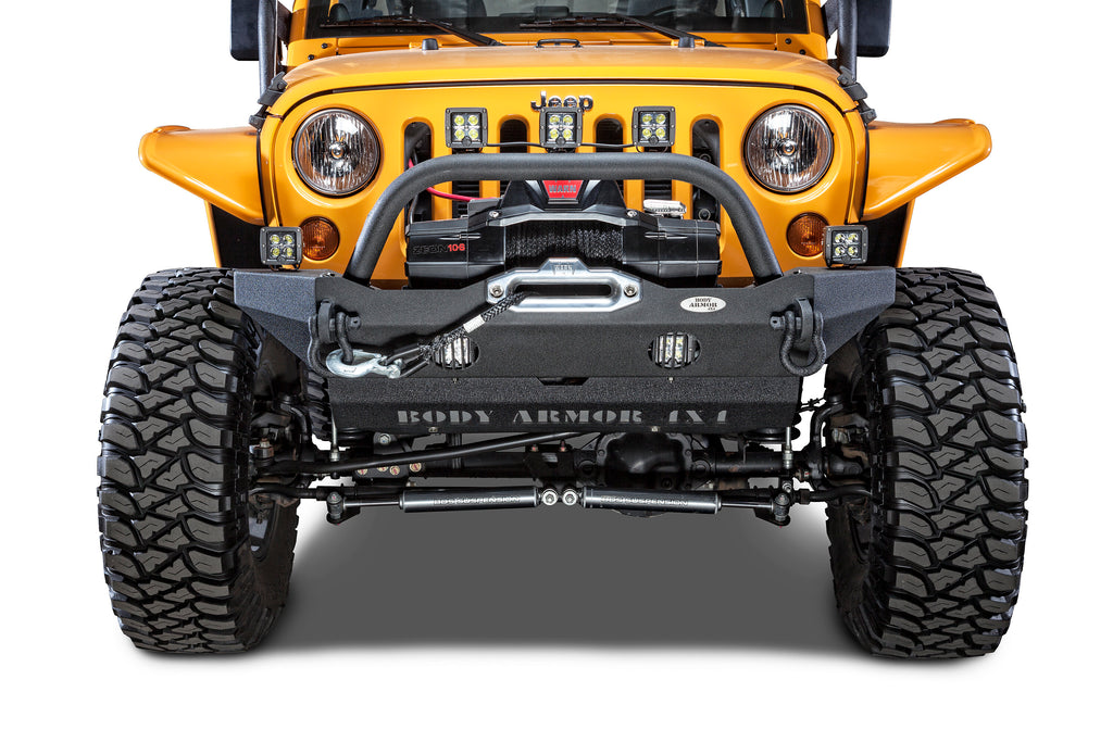 2018-2026 Jeep Wrangler Jl/ Gladiator JT Mid-Stubby Front Bumper Body Armor 4X4