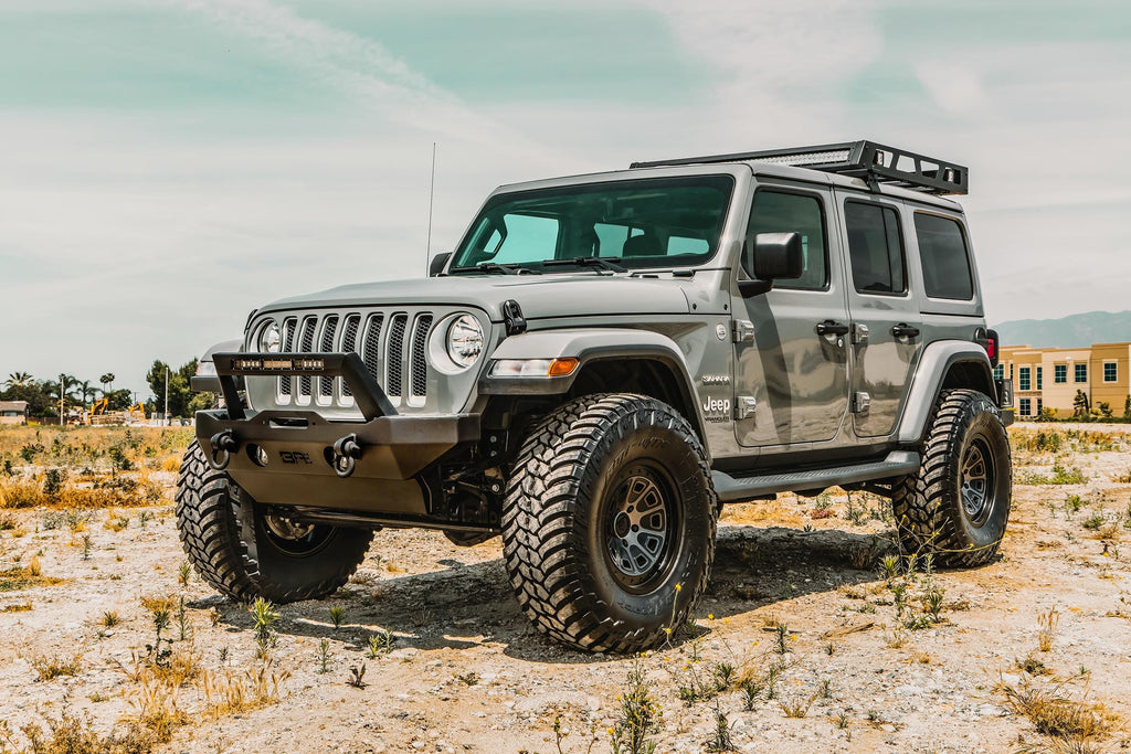 2018-2026 Jeep Wrangler JL And Gladiator JT Front Bumper Skid Plate Body Armor 4X4