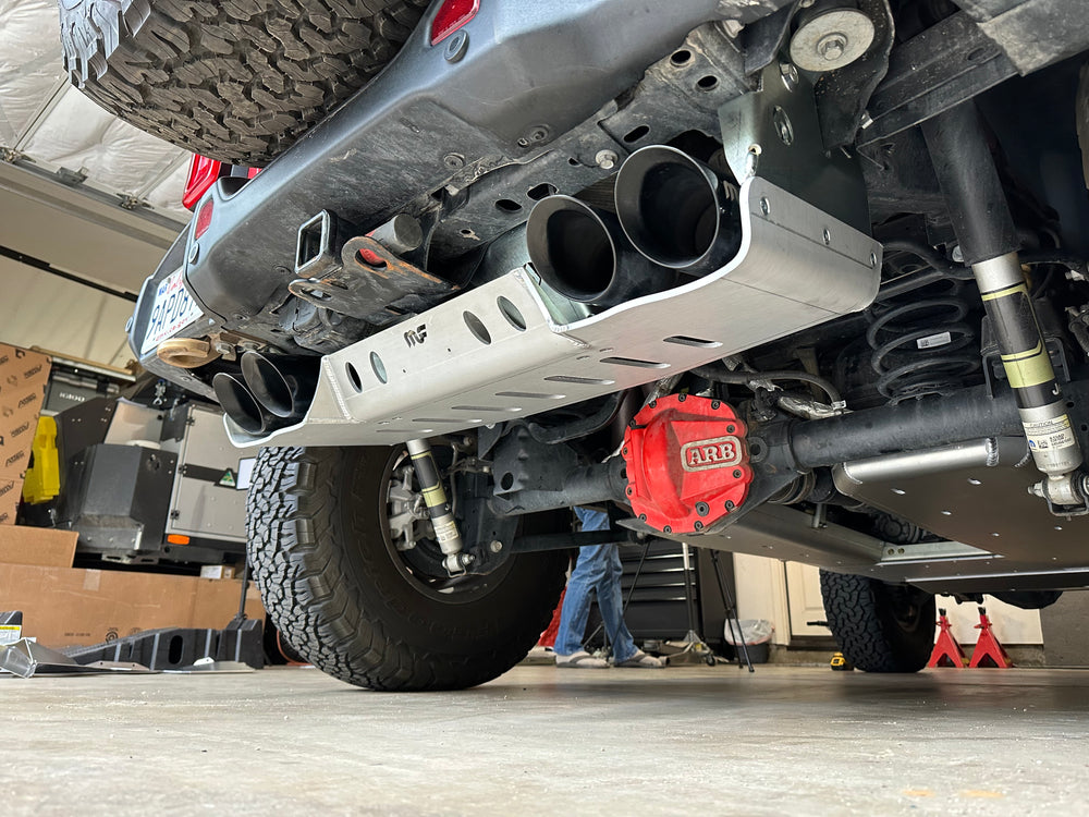 JLU Magnaflow Muffler and Tip Skid - 4 Door 392 Hemi Aluminum Artec Industries