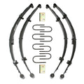 Lift Kit 3.5-4 Inch Lift 75-91 Cherokee Includes Front/Rear Leaf Springs Front Bushing Kit Track Bar Relocation Bracket Front/Rear U Bolt Kit Skyjacker