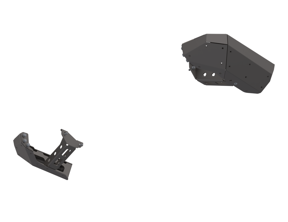 07-Up Jeep Wranger/Gladiator High Clearance Rear Bumper Corner Pods Boatside Cut Powdercoat Steel