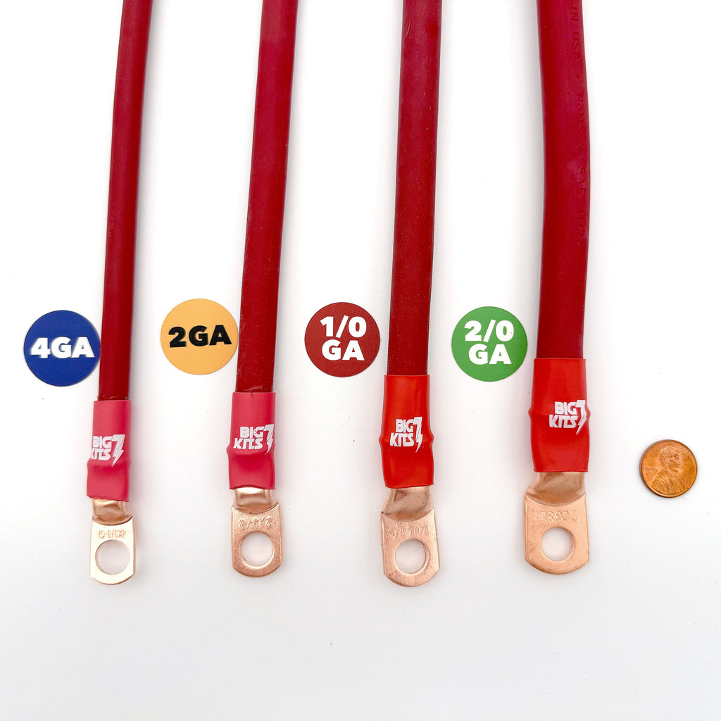 2003-2006 Jeep Wrangler TJ / LJ Battery Cable Kit 2.4 Liter 2 Gauge Battery Cable Big7Kits