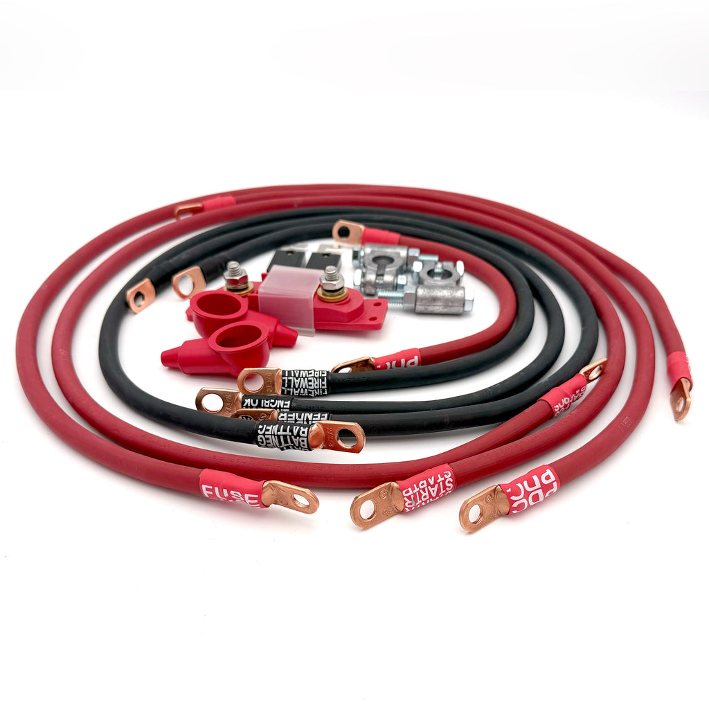 1999-2005 Jeep Grand Cherokee WJ Battery Cable Kit 4.0 Liter 2 Gauge Battery Cable Big7Kits