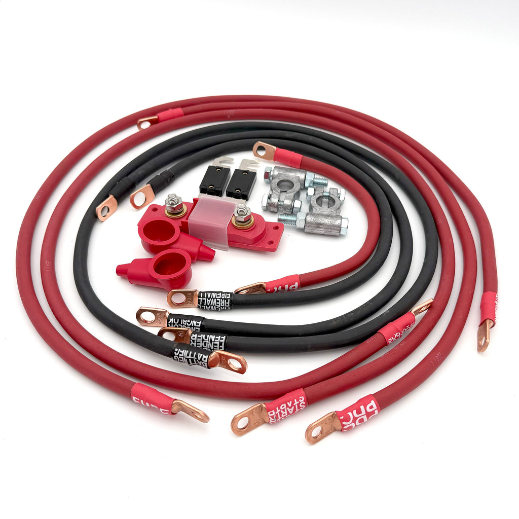 1999-2005 Jeep Grand Cherokee WJ Battery Cable Kit V8 4 Gauge Battery Cable Big7Kits