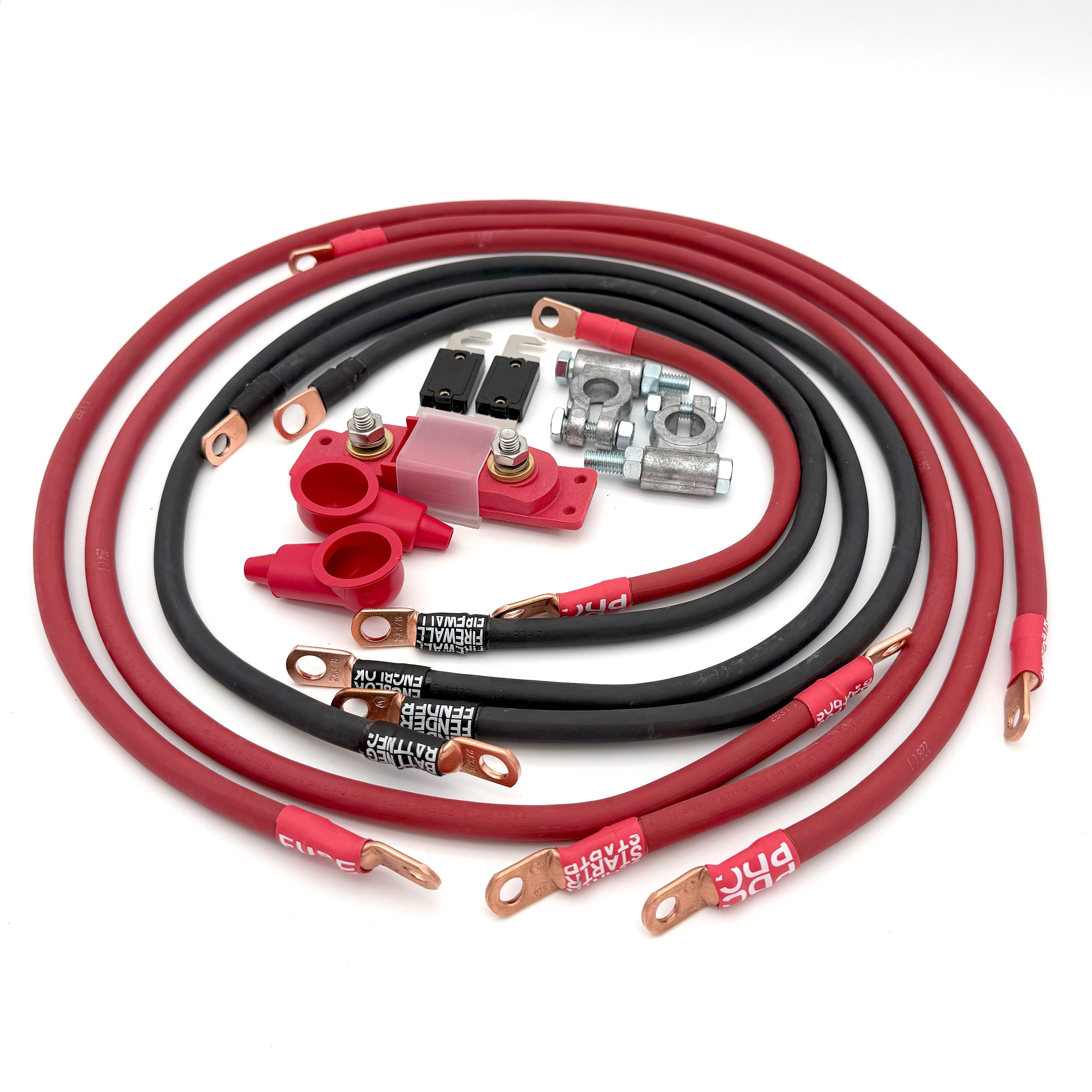 1999-2005 Jeep Grand Cherokee WJ Battery Cable Kit V8 4 Gauge Battery Cable Big7Kits