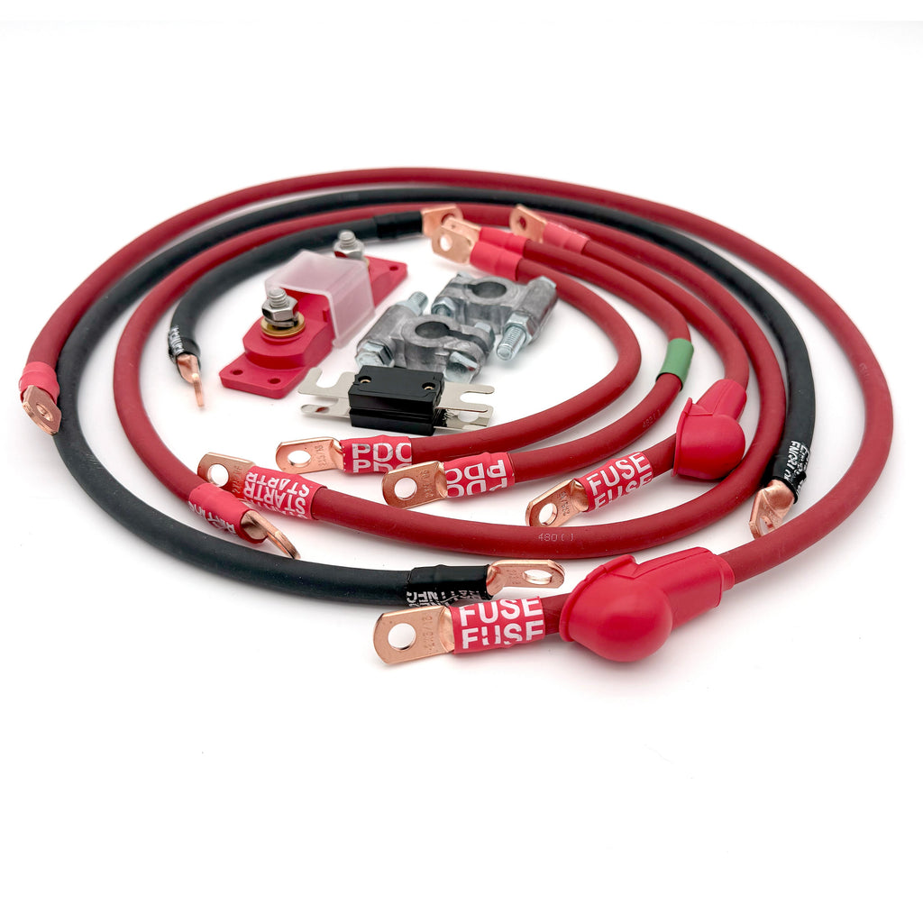2005-2010 Jeep Grand Cherokee WK Battery Cable Kit 4.7 Liter 2 Gauge Battery Cable Big7Kits