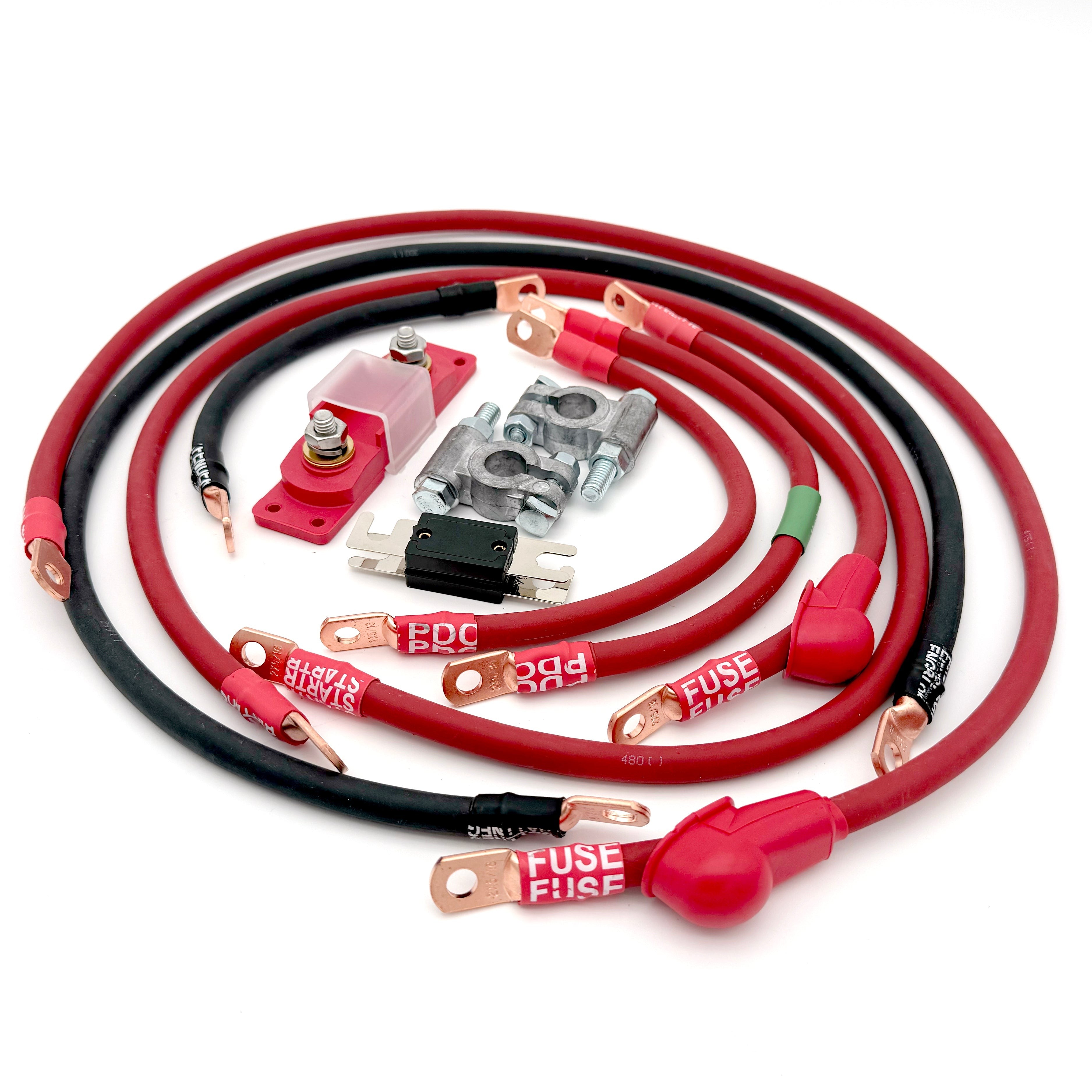 2005-2010 Jeep Grand Cherokee WK Battery Cable Kit 4.7 Liter 2 Gauge Battery Cable Big7Kits