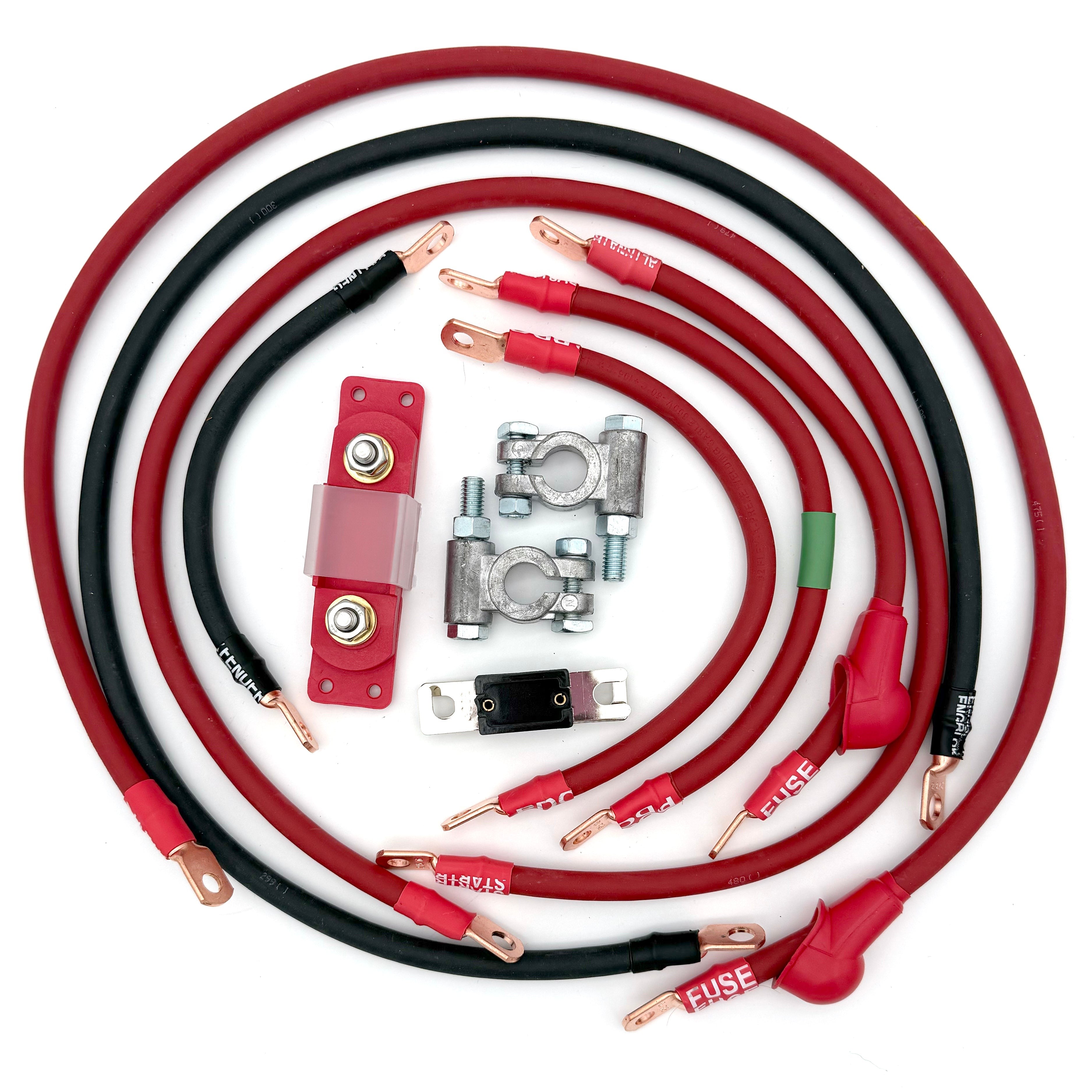 2005-2010 Jeep Grand Cherokee WK Battery Cable Kit 5.7 Liter 2 Gauge Battery Cable Big7Kits