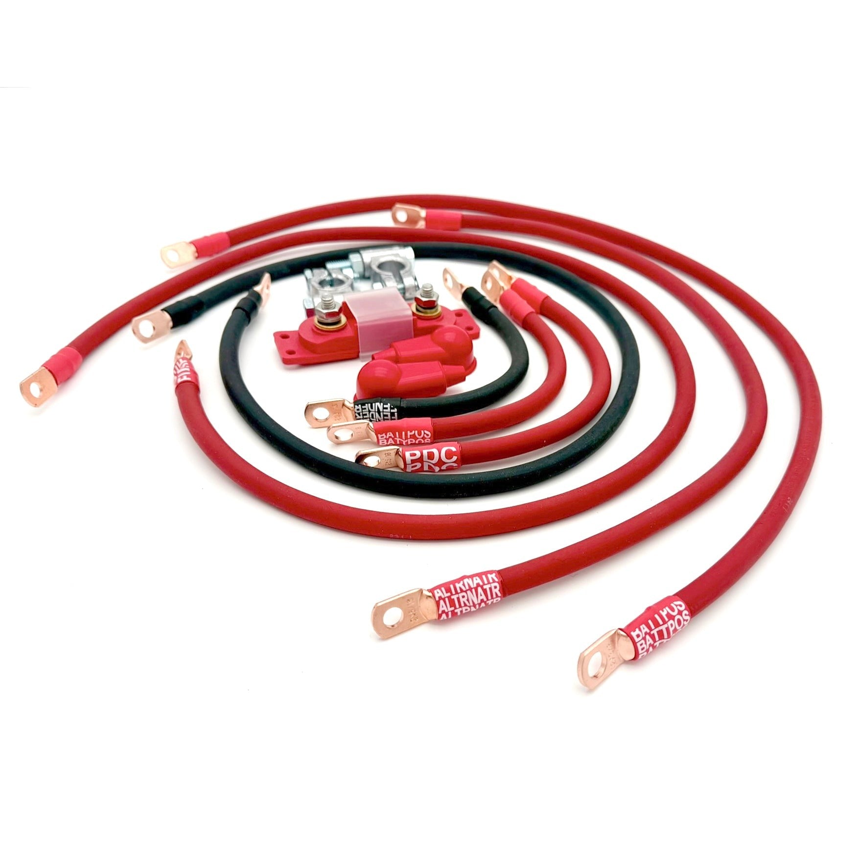 2005-2010 Jeep Commander XK Battery Cable Kit 4.7 Liter 1/0 Gauge Battery Cable Big7Kits