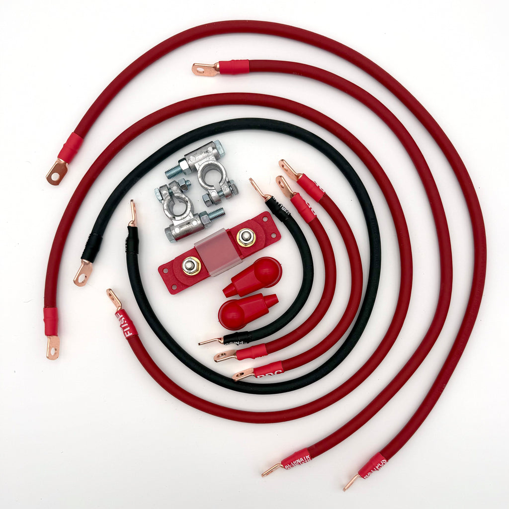 2005-2010 Jeep Commander XK Battery Cable Kit 4.7 Liter 2 Gauge Battery Cable Big7Kits