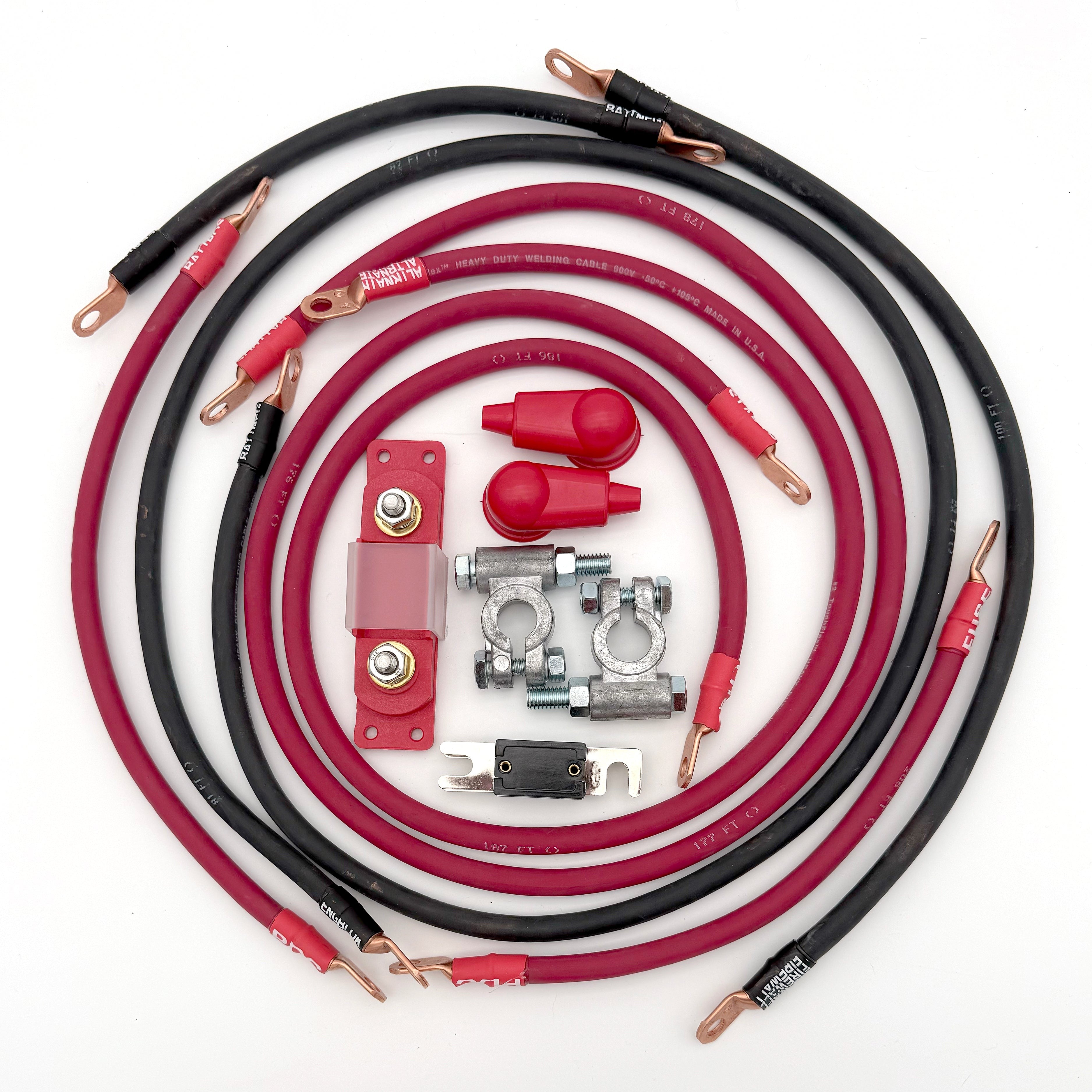 1993-1998 Jeep Grand Cherokee Battery Cable Kit ZJ 4.0 Liter 4 Gauge Battery Cable Big7Kits
