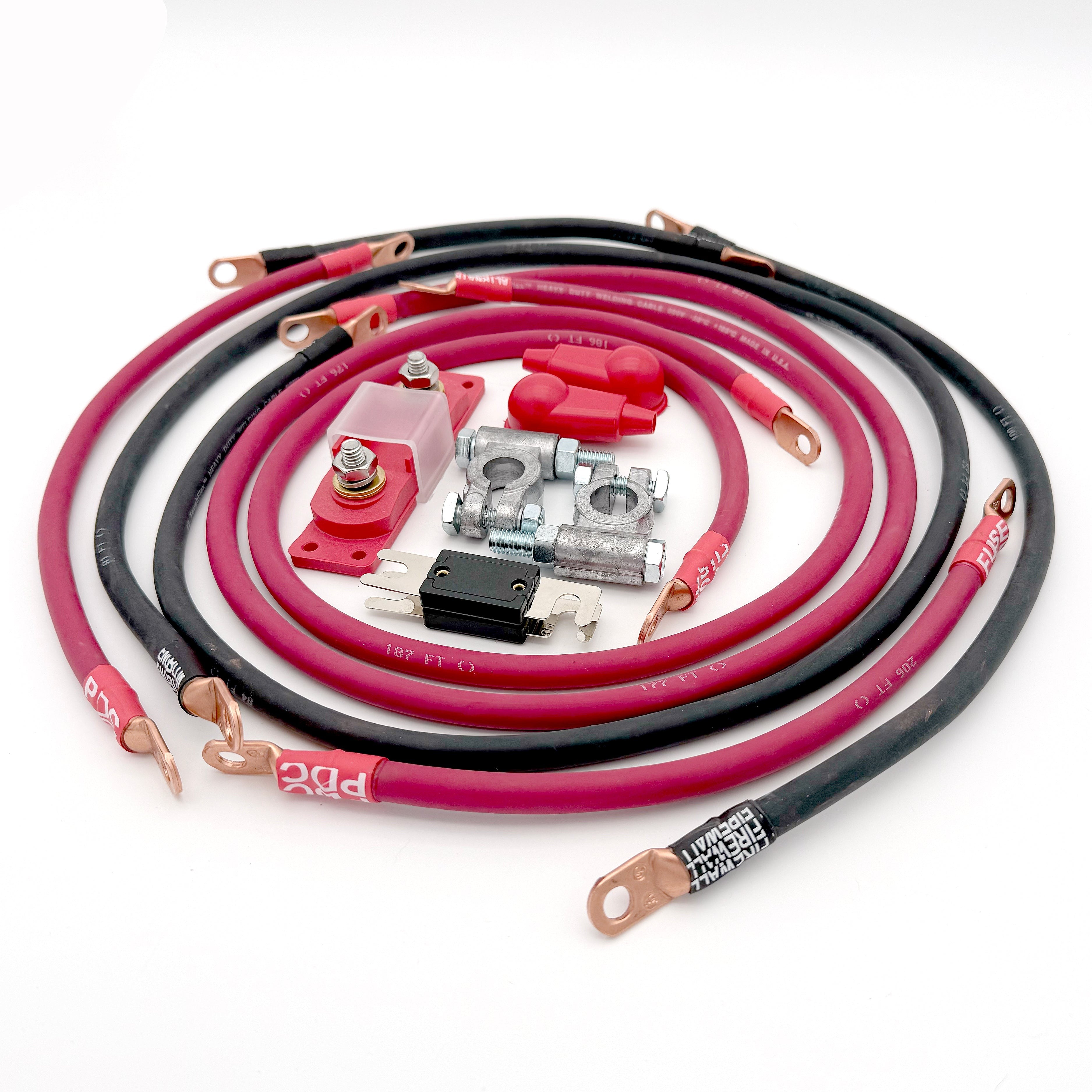 1993-1998 Jeep Grand Cherokee Battery Cable Kit ZJ 5.2-5.9 Liter 1/0 Gauge Battery Cable Big7Kits