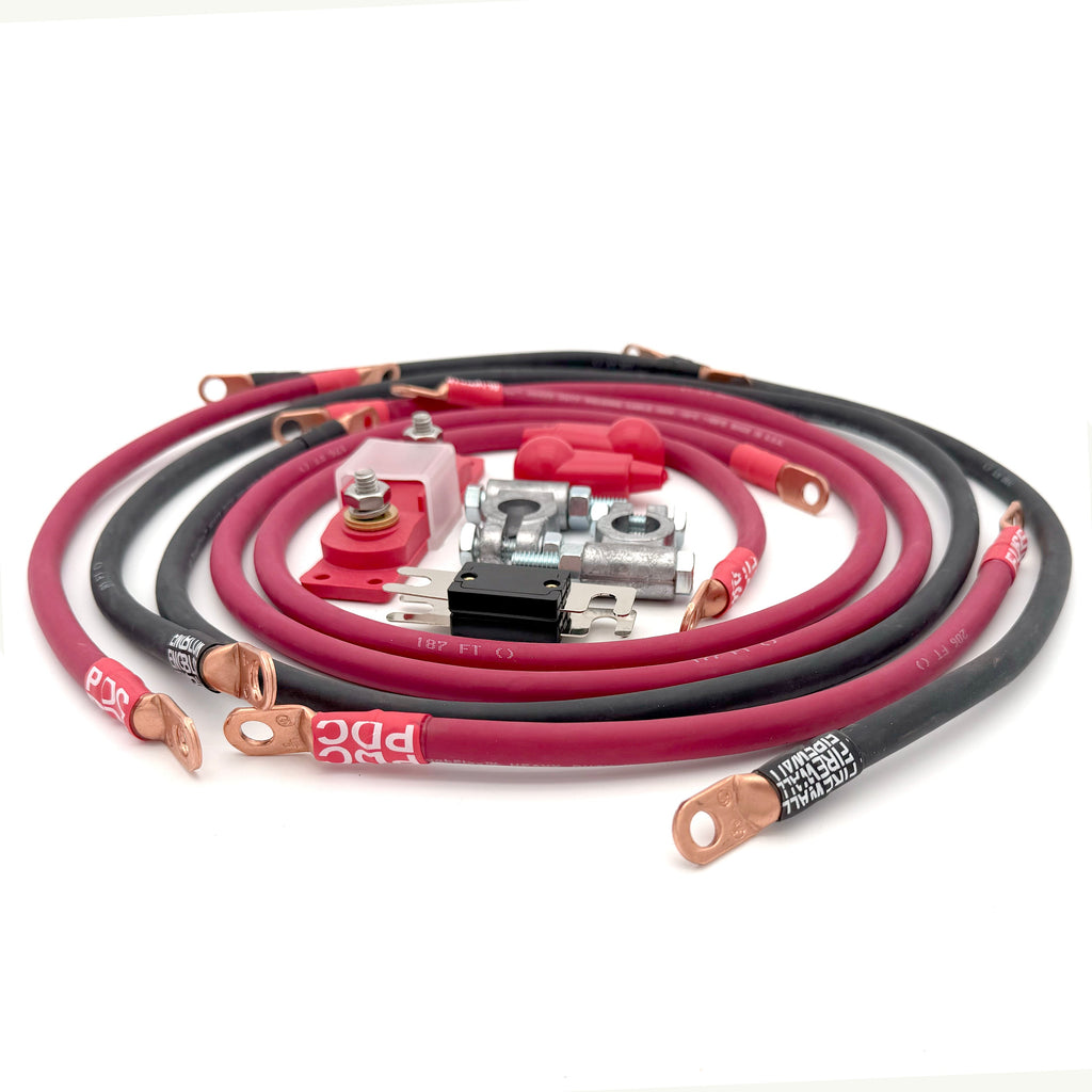 1993-1998 Jeep Grand Cherokee Battery Cable Kit ZJ 5.2-5.9 Liter 2 Gauge Battery Cable Big7Kits