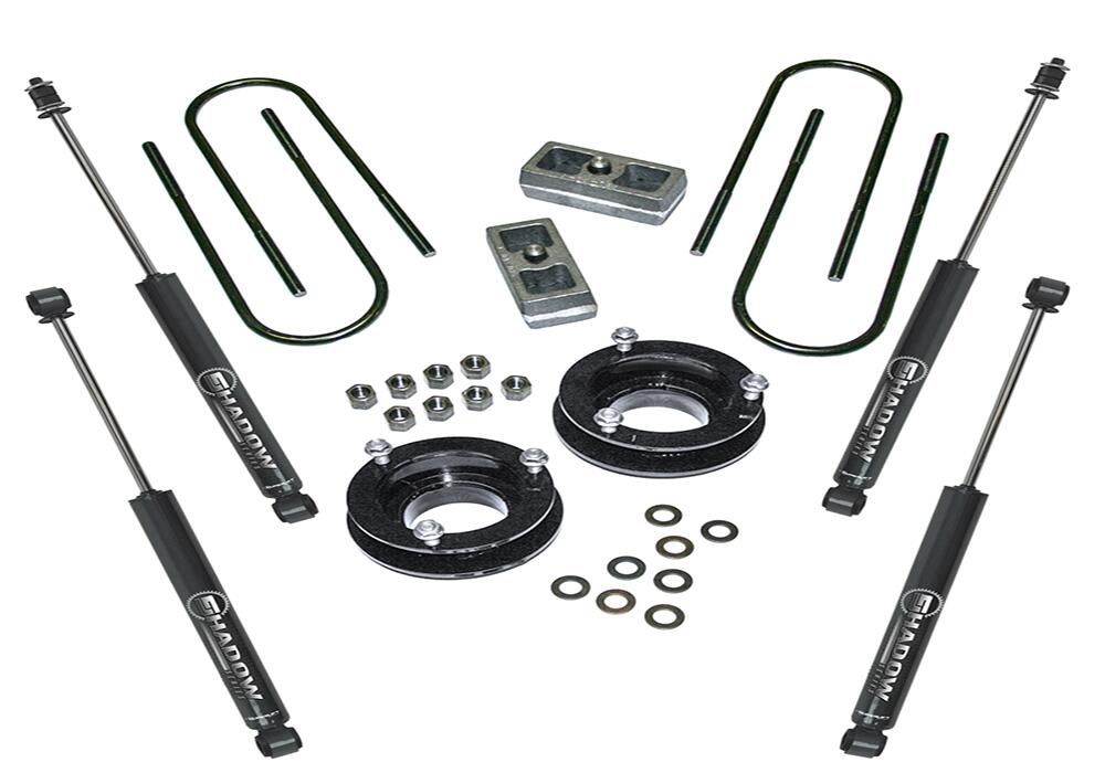 2 Inch Lift Kit 2003-2013 Dodge Ram 2500, 2003-2012 Ram 3500, and 2006-2013 Ram 1500 Mega Cab with Superlift Shocks Superlift