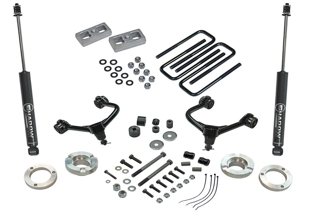 3 Inch Lift Kit with Shadow Shocks 2005-2023 Toyota Tacoma (will not fit Trd Pro models)(will Not fit 2WD with 5-lug wheels) Superlift