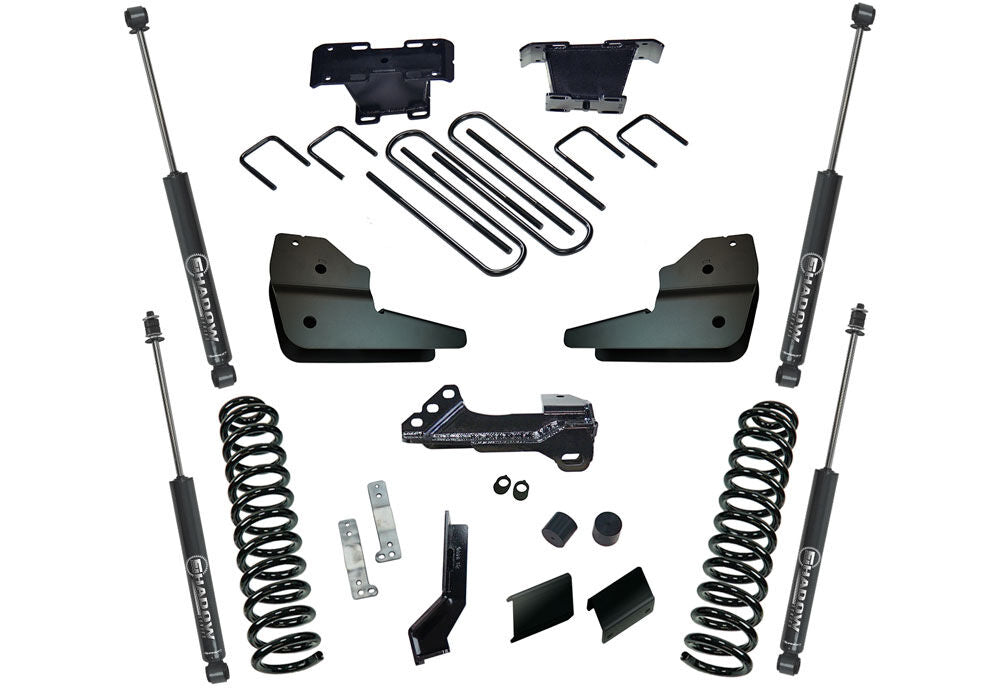 4 Inch Lift Kit 2023-2025 Ford F-250/350 4WD with Diesel Engine without Auto Leveling Headlight Function with Shocks Superlift