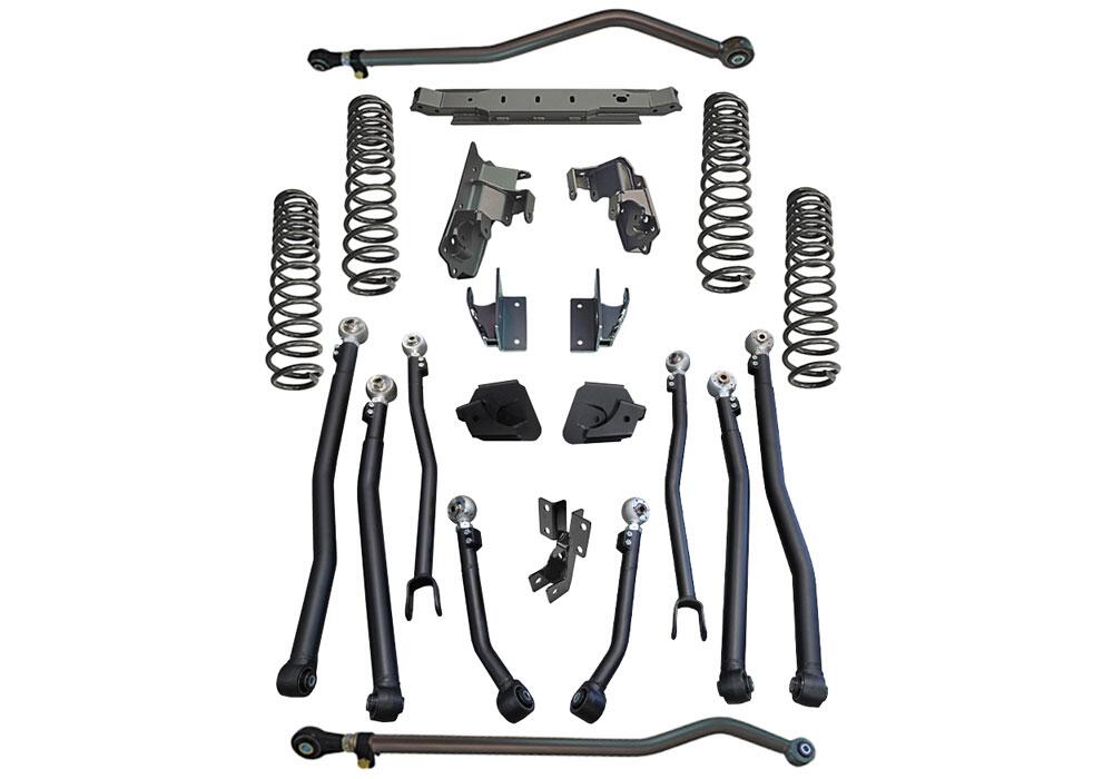 4 Inch Rock Runner Series Lift Kit 2018-2023 Jeep Wrangler JL Unlimited Gas Engine without Shocks Does Not fit 2-Door Models, Diesel Models or 392 Models Superlift