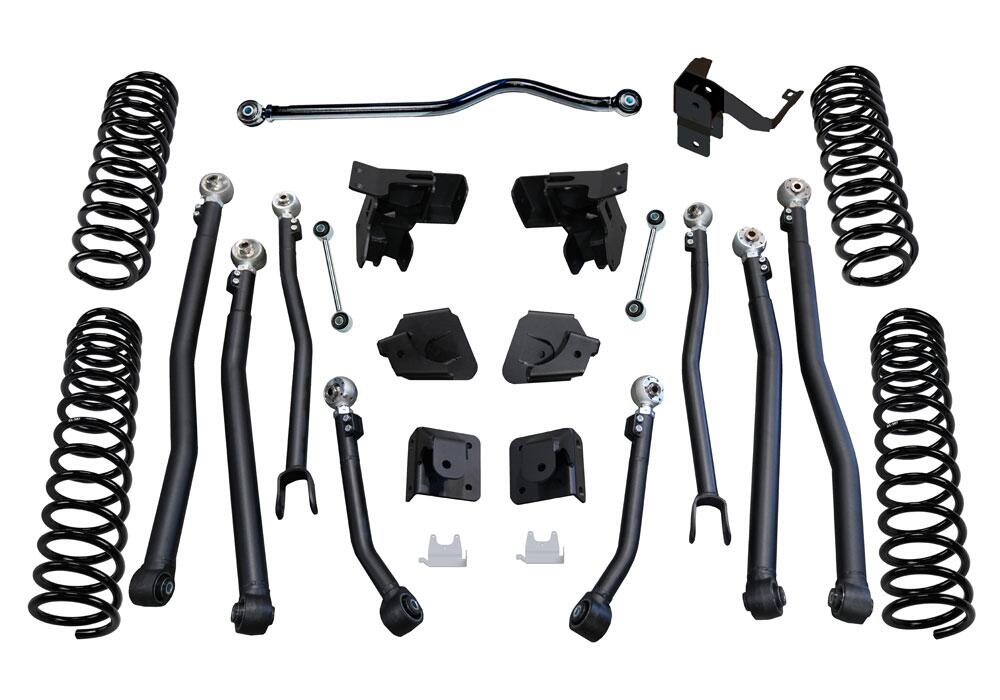 4 Inch Rock Runner Series Lift Kit 2007-2018 Jeep Wrangler JK Unlimited 4WD with Fox 2.0 Reservoir Shocks Superlift