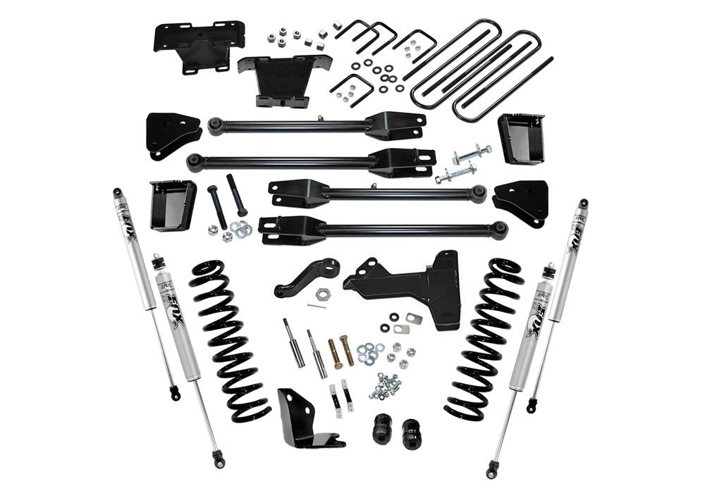 6 Inch Lift Kit 2005-2007 Ford F-250/350 4WD Diesel Engine with 4-Link Conversion with Fox 2.0 Series Shocks Superlift