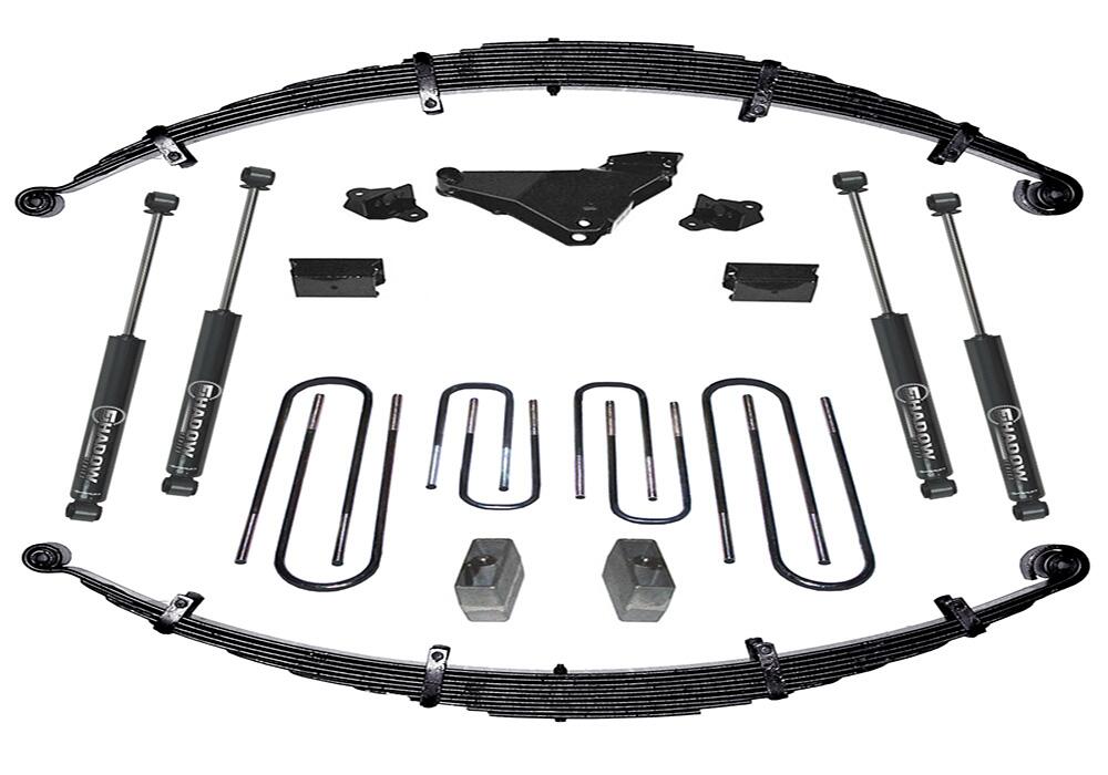 4 Inch Lift Kit 2000-2004 Ford F-250 and F-350 Super Duty 4WD Diesel and V-10 with Shocks Superlift