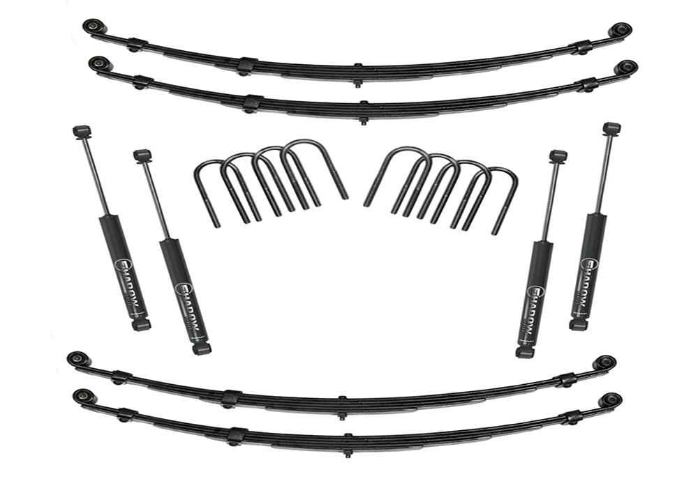 4 Inch Lift Kit 1955-1975 Jeep Cj Series and M38A1 with Superlift Shocks Superlift