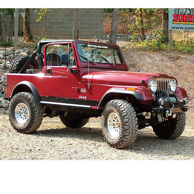 4 Inch Lift Kit 1982-1986 Jeep Cj Series with Superlift Shocks Superlift