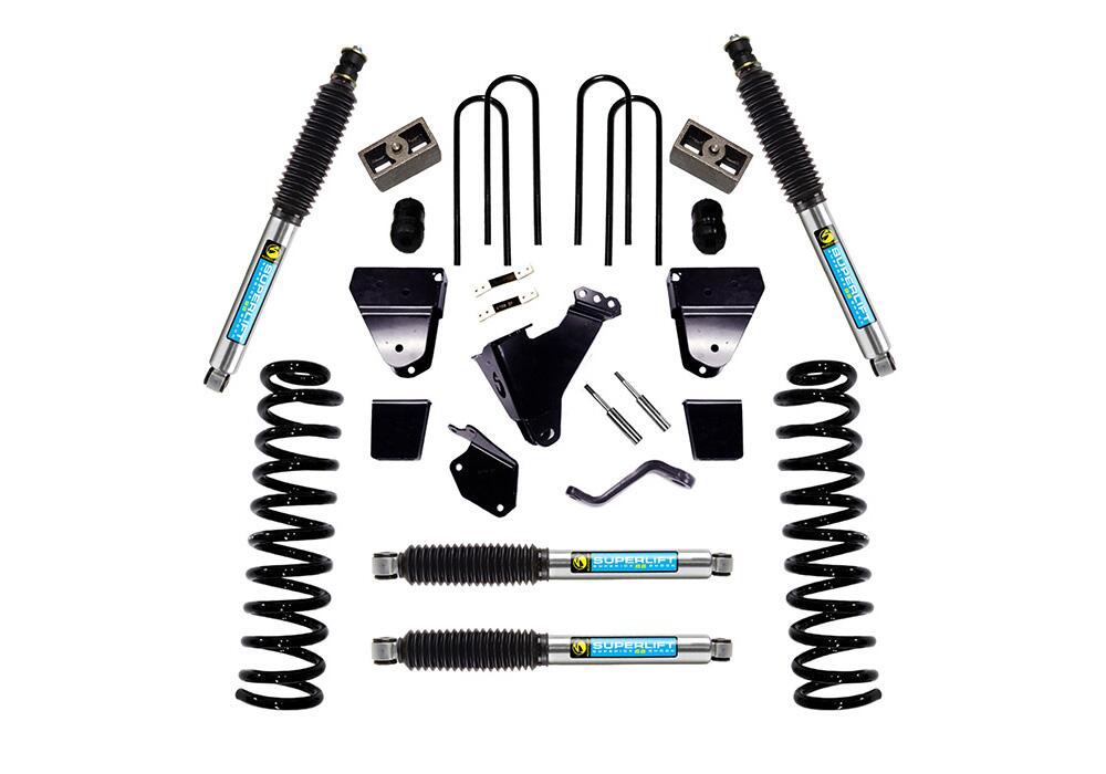 6 Inch Lift Kit 2005-2007 Ford F-250 and F-350 Super Duty 4WD Diesel Engine with Shocks Superlift