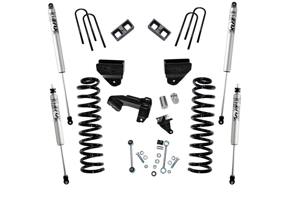 4 Inch Lift Kit 2008-2010 Ford F-250/350 4WD Diesel Engine without 4-Link Conversion without Replacement Radius Arms with Fox 2.0 Shocks Superlift