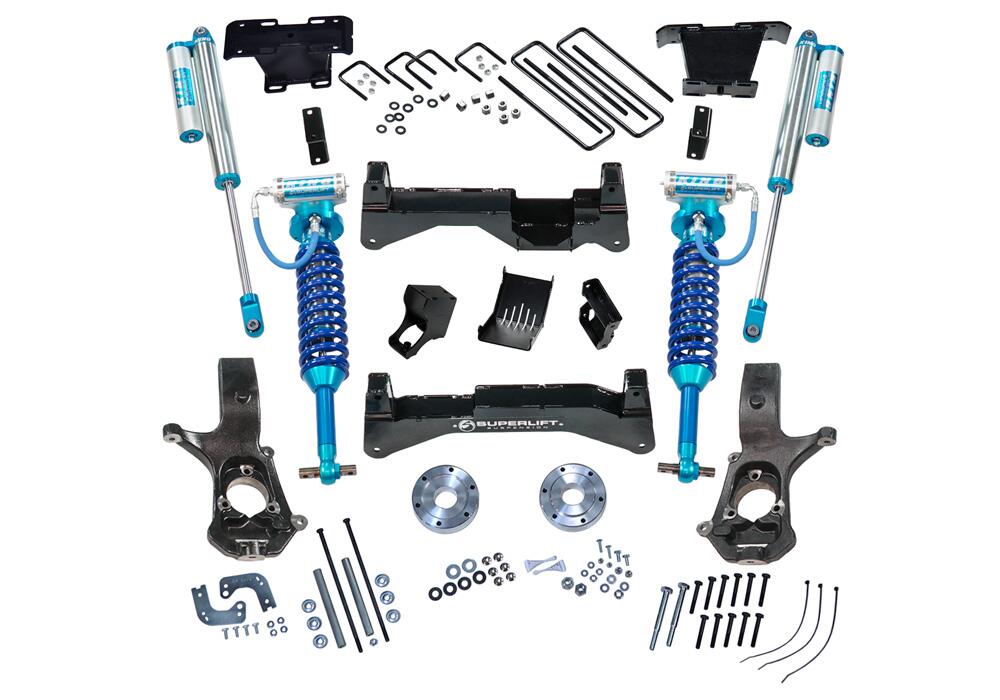 8 Inch Lift Kit 2014-2018 Silverado/Sierra 4WD with Aluminum or Stamp Steel Control Arms Superlift