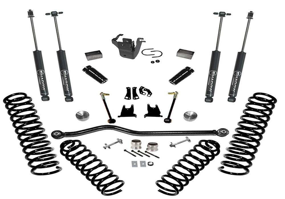 4 Inch Lift Kit 2007-2018 Jeep Wrangler JK 2 Door with Shocks Superlift
