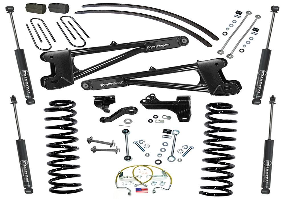 6 Inch Lift Kit 2008-2010 Ford F-250 and F-350 Super Duty 4WD Diesel Engine with Replacement Radius Arms and Shocks Superlift
