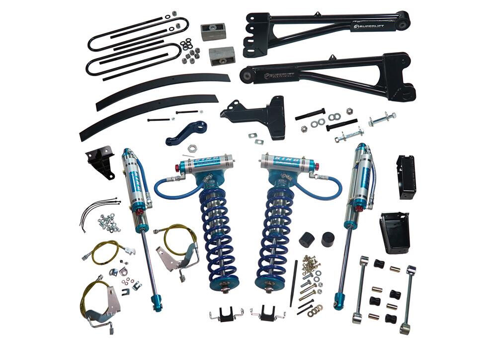8 Inch Lift Kit 2008-2010 Ford F-250 and F-350 Super Duty 4WD Diesel Engine with Replacement Radius Arms and Shocks Superlift