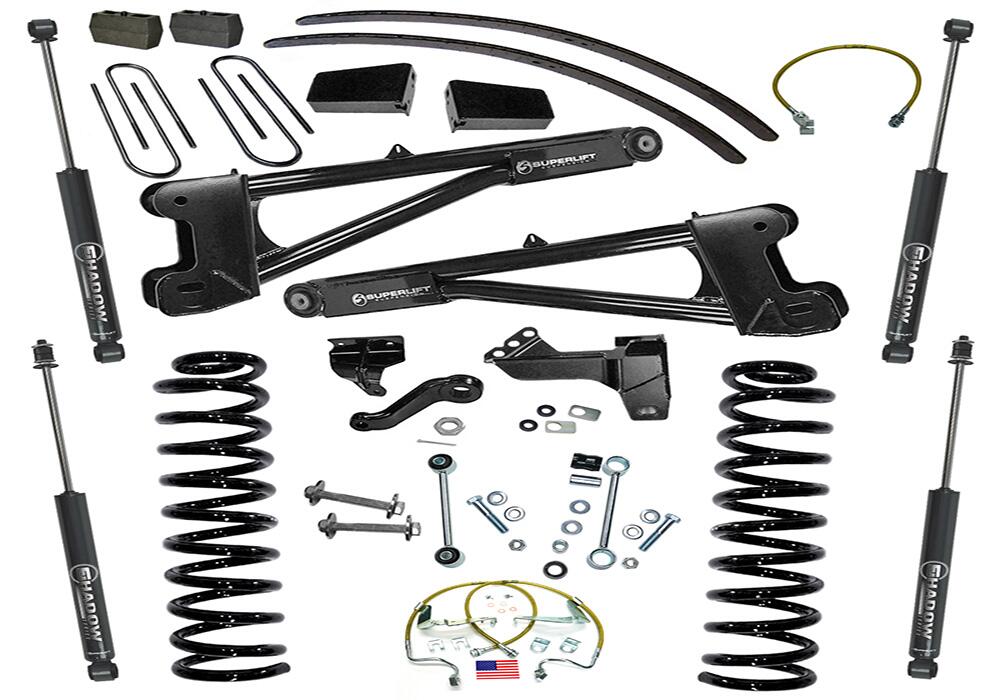 8 Inch Lift Kit 2008-2010 Ford F-250 and F-350 Super Duty 4WD Diesel Engine with Replacement Radius Arms and Shocks Superlift