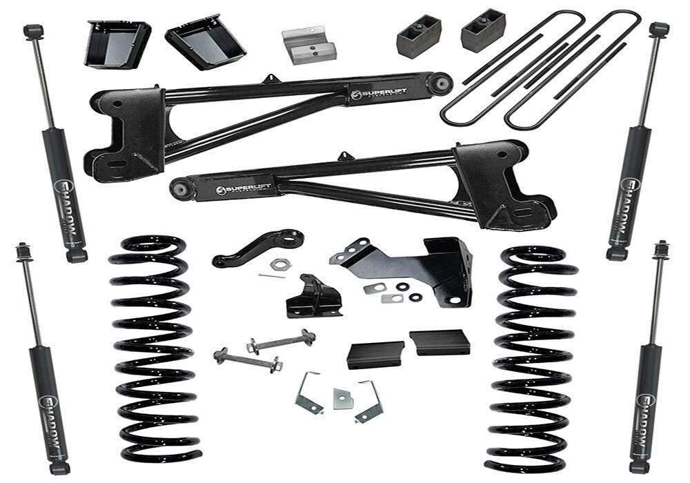 6 Inch Lift Kit 2011-2016 Ford F-250 and F-350 Super Duty 4WD Diesel Engine with Replacement Radius Arms and Shocks Superlift