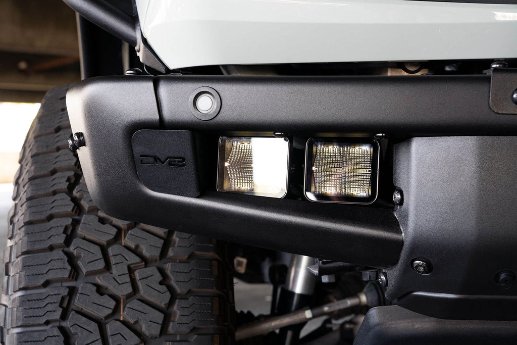 2021 2024 Ford Bronco Factory Bumper Pocket Light Mount DV8 Offroad