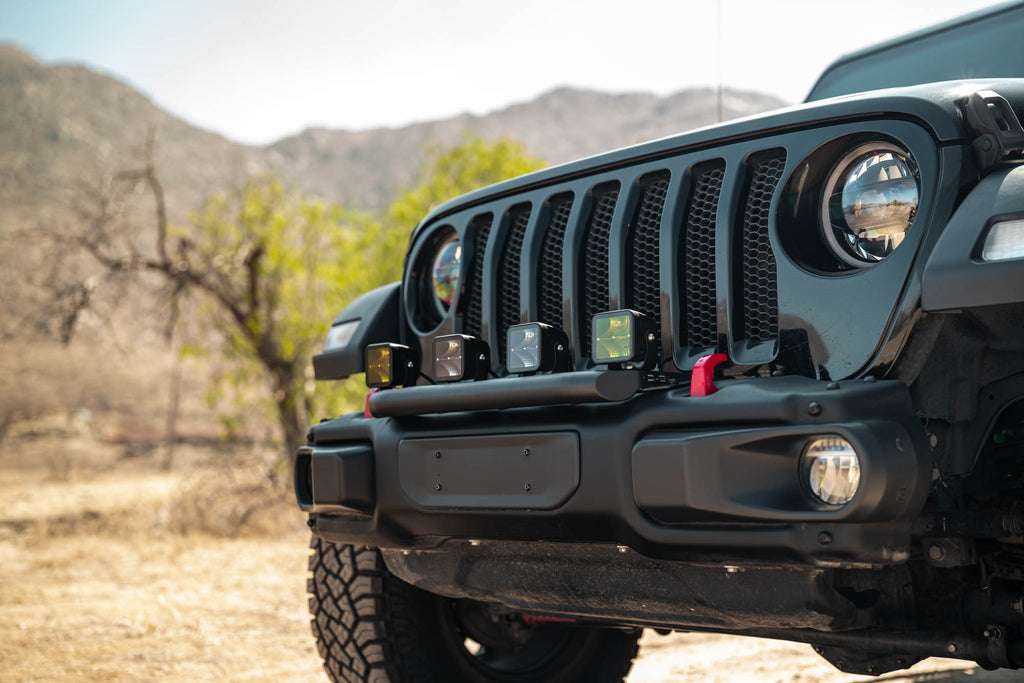 2018 2025 Wrangler JL Push Bar for Mopar Rubicon Steel Bumper DV8 Offroad