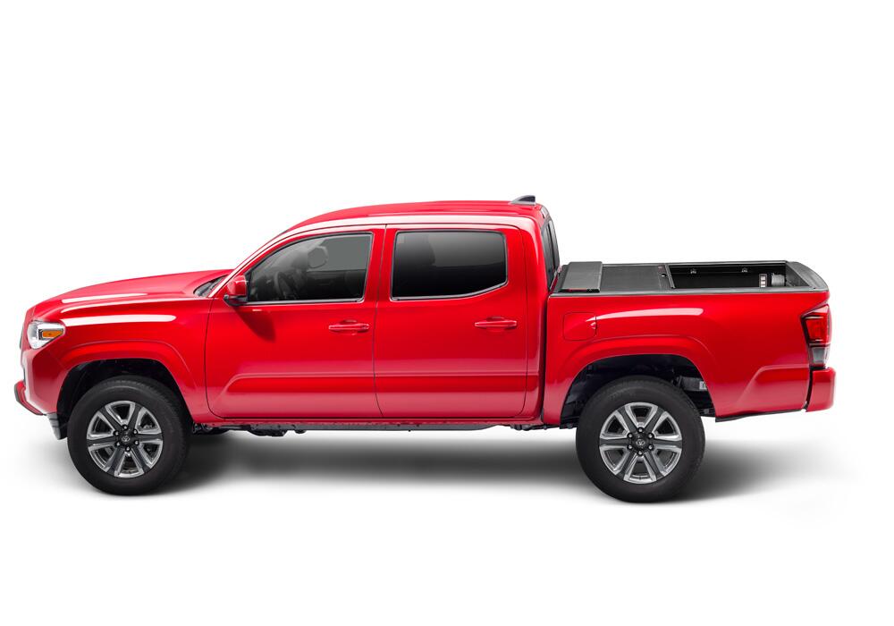 M-Series Locking Retractable Truck Bed Cover for 2016-2023 Toyota Tacoma Crew Cab 5 Ft. Bed without Trail Special Edition Storage Boxes Roll N Lock