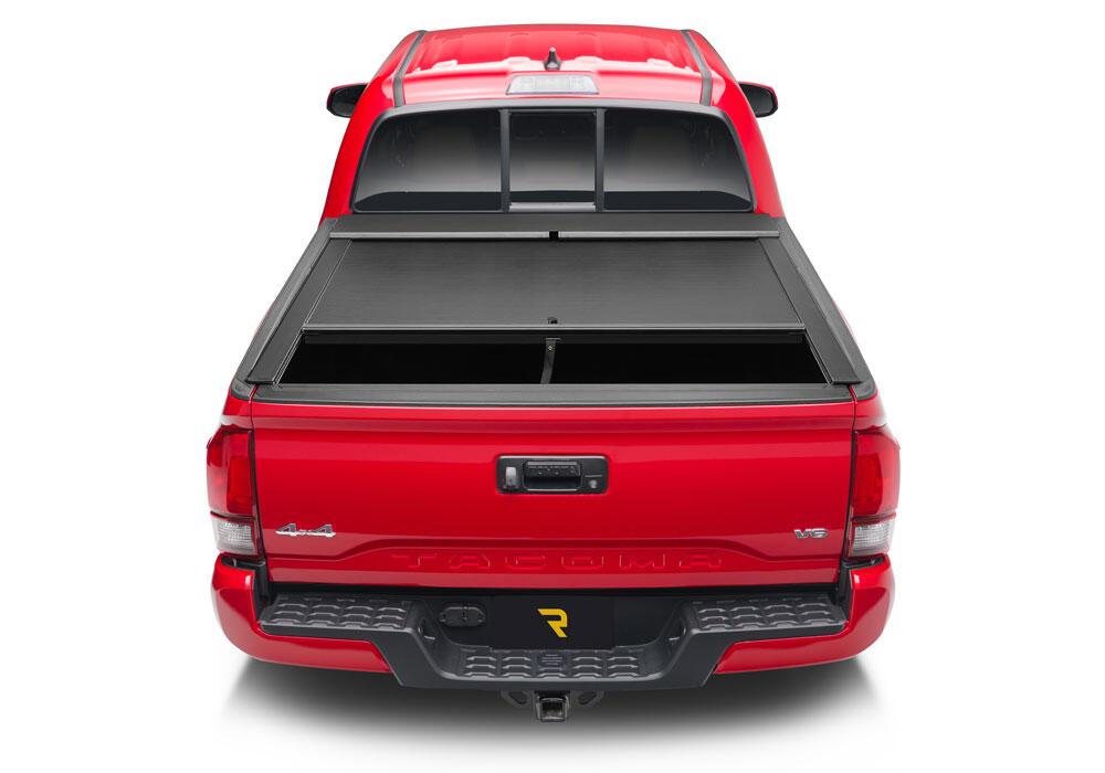 M-Series Locking Retractable Truck Bed Cover for 2016-2023 Toyota Tacoma Crew Cab 5 Ft. Bed without Trail Special Edition Storage Boxes Roll N Lock