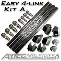 Easy 4 Link Kit A Tube All 1.25 Inch Rod Ends Artec Industries