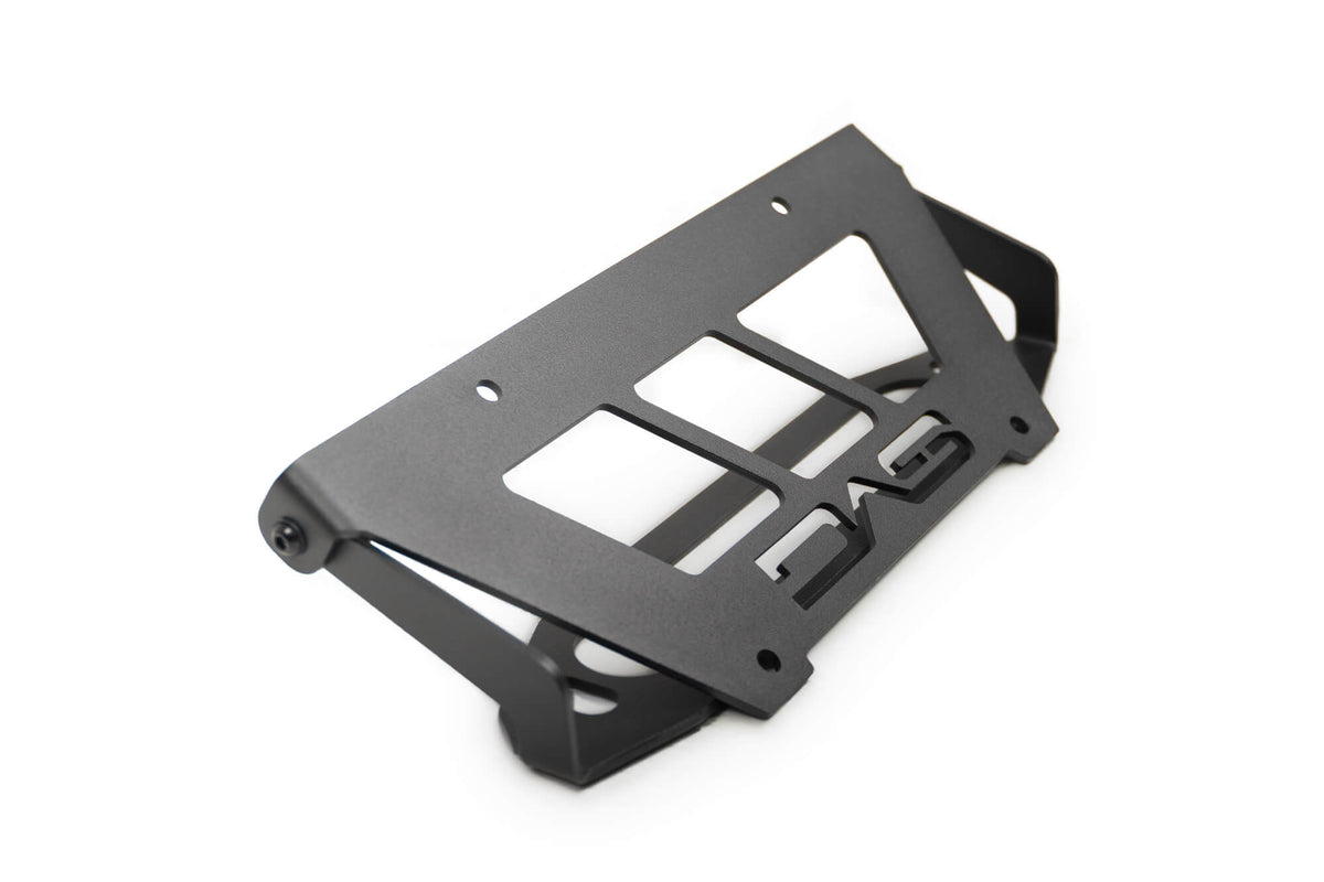 Fairlead Mounted Flip Up License Plate Bracket DV8 Offroad