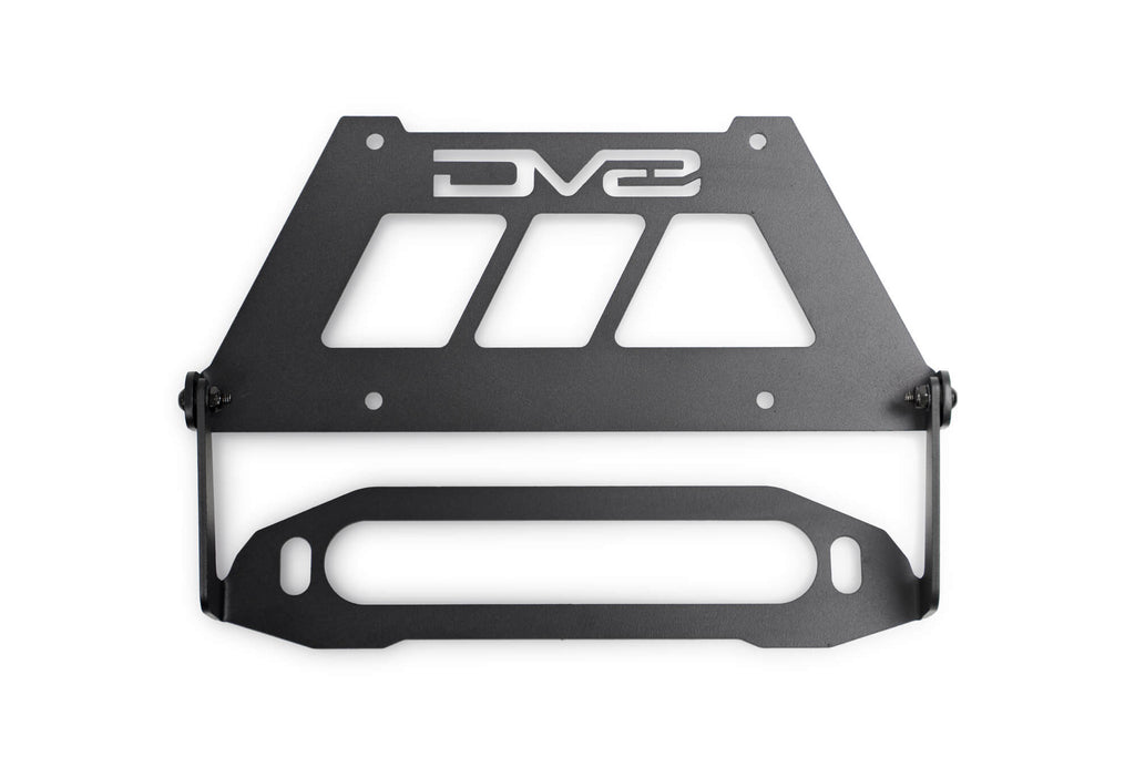 Fairlead Mounted Flip Up License Plate Bracket DV8 Offroad