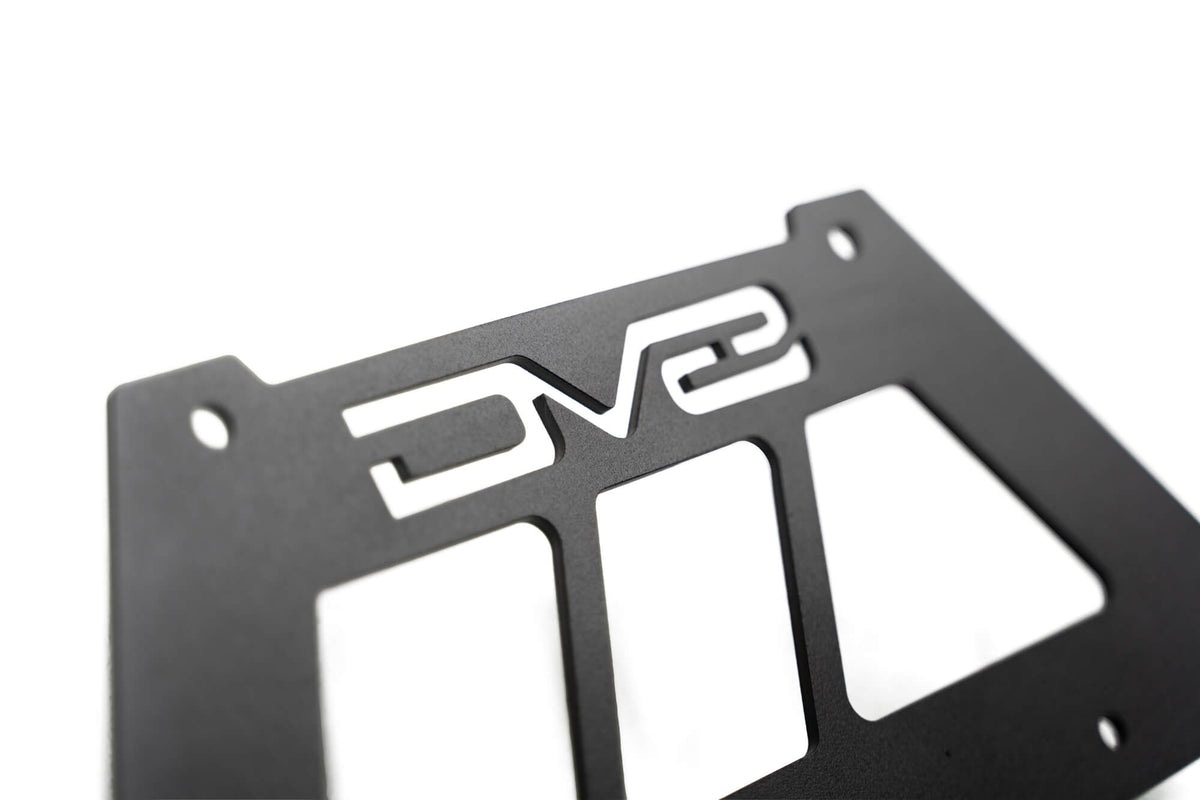 Fairlead Mounted Flip Up License Plate Bracket DV8 Offroad
