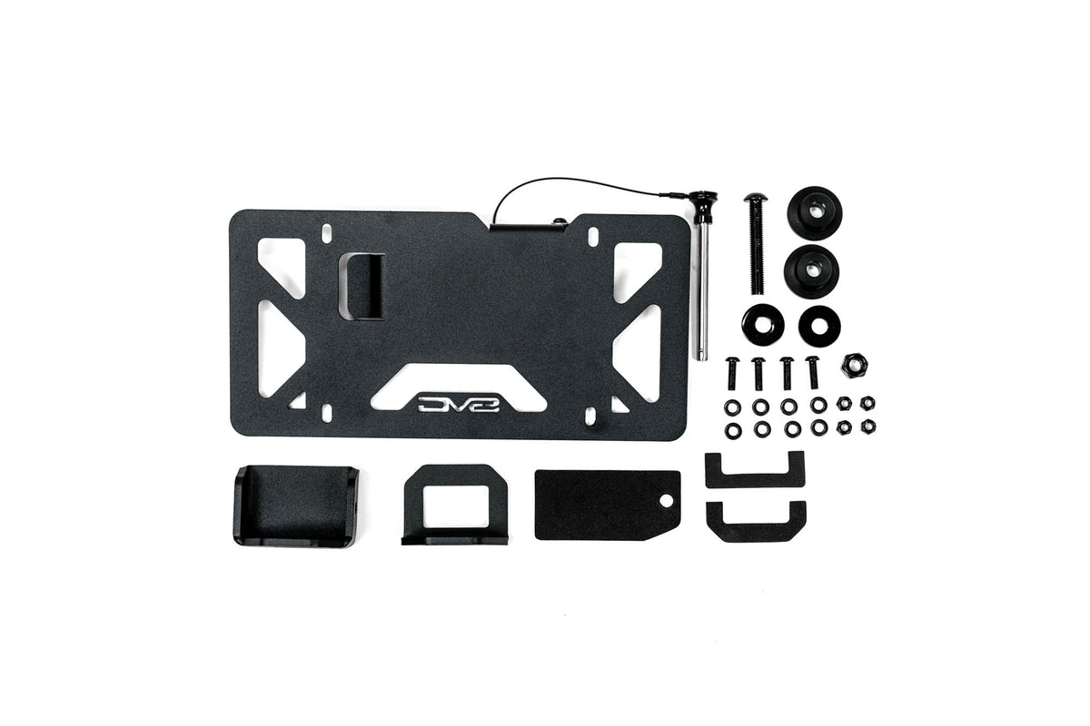 Universal Quick Release D Ring License Plate Mount DV8 Offroad
