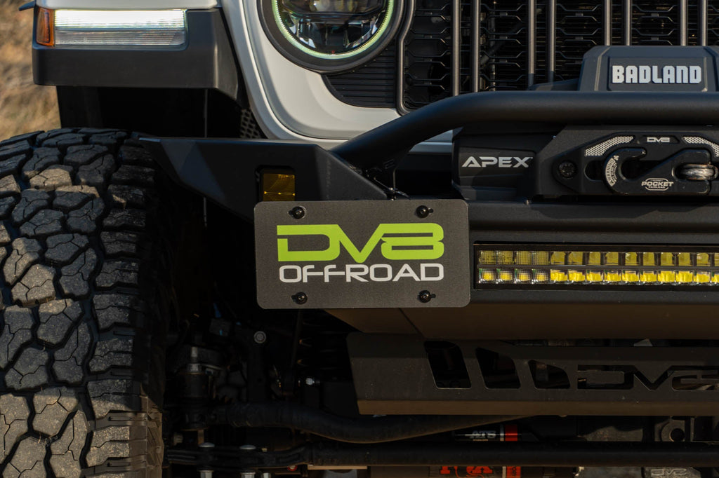 Universal Quick Release D Ring License Plate Mount DV8 Offroad
