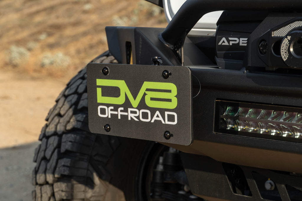 Universal Quick Release D Ring License Plate Mount DV8 Offroad