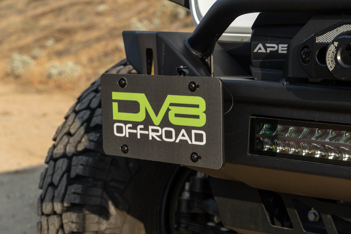 Universal Quick Release D Ring License Plate Mount DV8 Offroad