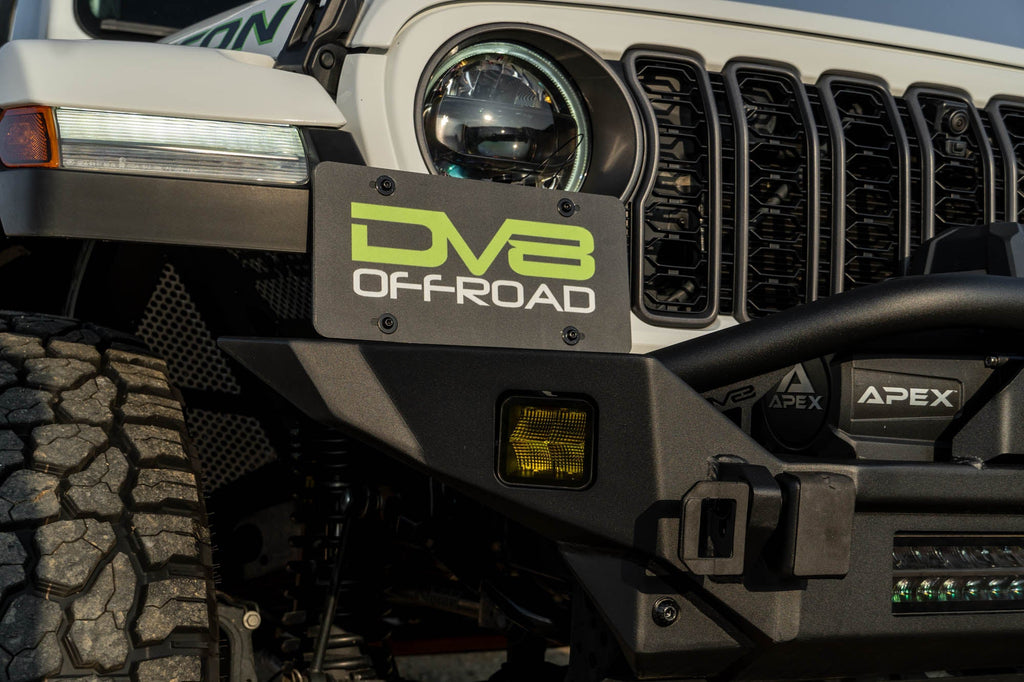 Universal Quick Release D Ring License Plate Mount DV8 Offroad