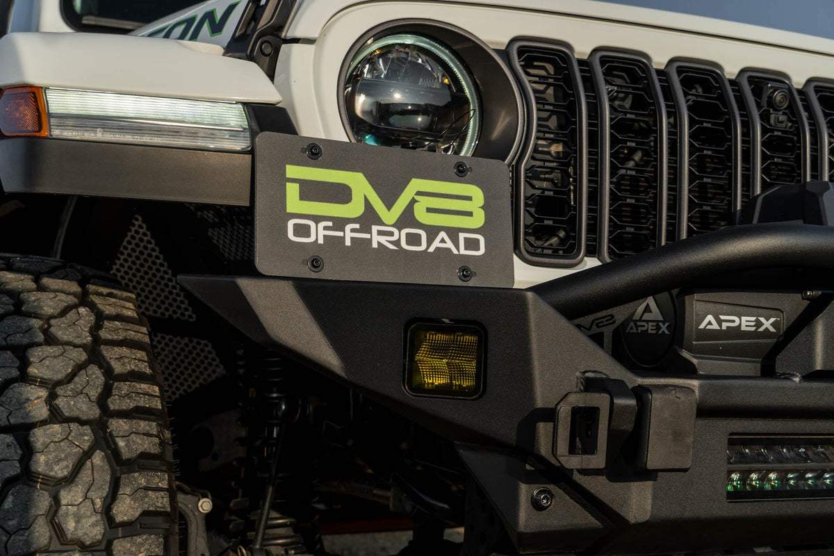Universal Quick Release D Ring License Plate Mount DV8 Offroad