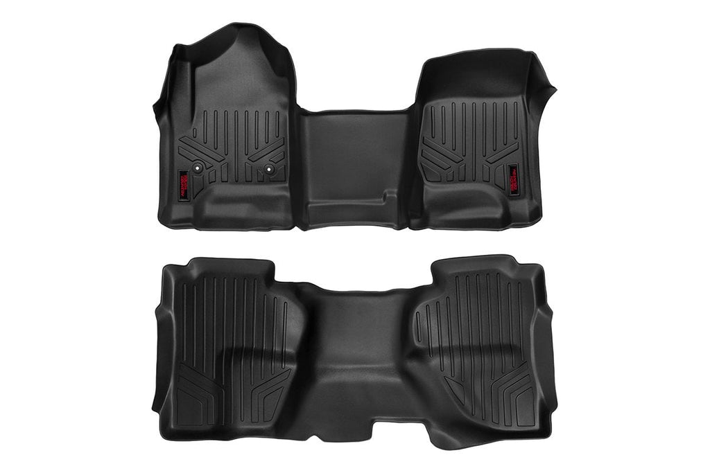 Floor Mats FR & RR OV Hump Ext Cb Silverado/Sierra 1500/2500HD/3500HD 2WD/4WD Rough Country