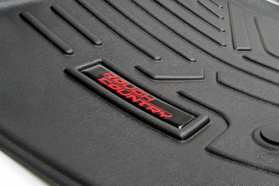 Floor Mats FR Over Hump Silverado/Sierra 1500/2500HD/3500HD (14-19 & Classic) Rough Country